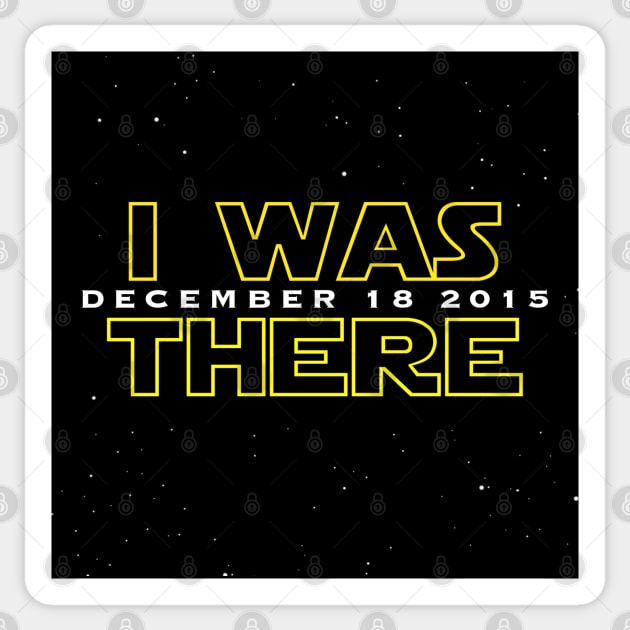 The Force Awoke Me Sticker by inshapeuniverse